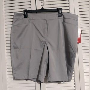 NEW PGA TOUR WOMENS SHORTS COMFORT ELASTIC WAISTBAND SIZE:18